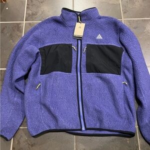 NEW Nike Men's ACG "Arctic Wolf" Full-Zip Jacket FN0372-510 Violet/Black $180 🔥